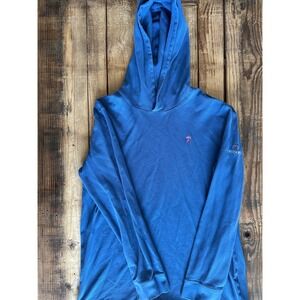 Johnnie-O Boys Blue True North Long Sleeve Piqué Hoodie Size 16